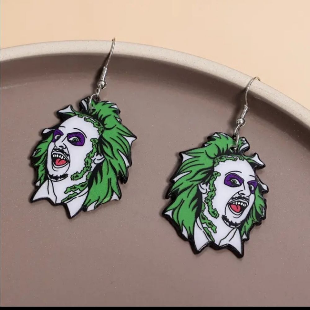 BEETLEJUICE Movie Whimsical Novelty Halloween Earrings